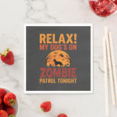 Zombie Patrouille Hond Halloween Servet (Insitu)