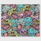 Zombie Pattern Cadeaupapier (Vlak)