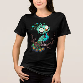 Zombie Peacock Tri-Blend Shirt