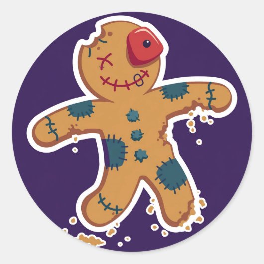Zombie Peperkoek Sticker (Voorkant)