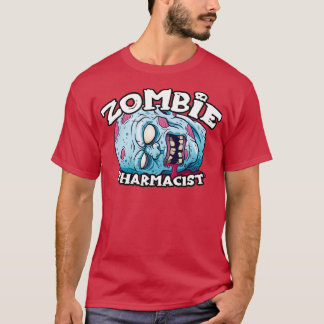 Zombie PHARMACIST Halloween Simple Costuum T-shirt