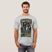 Zombie Pickleball Paddle Stripontwerp T-shirt (Voorkant volledig)