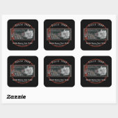 Zombie Pig Head Meats - sinds 1968 Vierkante Sticker (Vel)