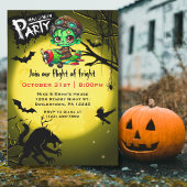 Zombie Piloot Vliegend Vliegtuig Fun Halloween Par Kaart