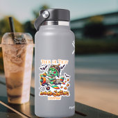 Zombie Pilot Vliegtuig Pompoenen Halloween custom Sticker