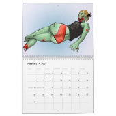 Zombie Pin-Up Agenda 2014 Kalender (Feb 2027)