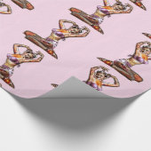Zombie Pin Up Cadeaupapier (Hoek)