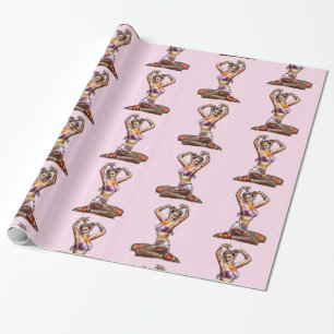 Zombie Pin Up Cadeaupapier