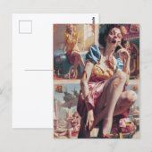 Zombie Pin-Up I Briefkaart (Voorkant / Achterkant)
