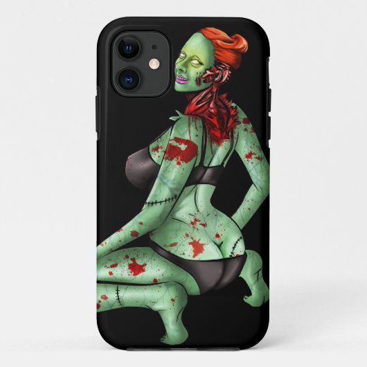Zombie Pin-Up iPhone 5 Hoesje-Mate Barely Daar™ Case-Mate iPhone Case (Achterkant)