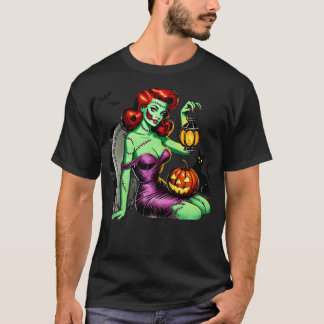 Zombie Pin up meisje Halloween T-shirt