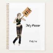 Zombie Pin Up Meisje Protest I Daily Planner (Voorkant)