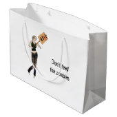 Zombie Pin Up Meisje Protest I Gift Bag Groot Cadeauzakje (Achterkant Gekanteld)