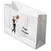 Zombie Pin Up Meisje Protest I Gift Bag Groot Cadeauzakje (Voorkant Gekanteld)