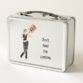 Zombie Pin Up Meisje Protest I Lunch Box (Achterkant)