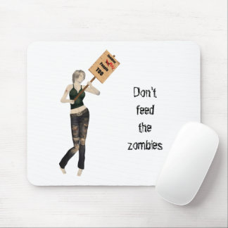 Zombie Pin Up Meisje Protest I Muismat