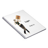 Zombie Pin Up Meisje Protest I Spiral Notitieboek (Rechterzijde)