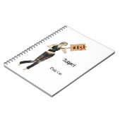 Zombie Pin Up Meisje Protest I Spiral Notitieboek (Linkerzijde)