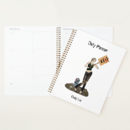 Zombie Pin Up Meisje Protest II Dagelijkse Planner