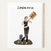 Zombie Pin Up Meisje Protest II Dagelijkse Planner (Achterkant)