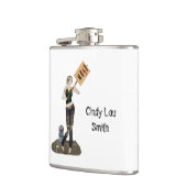 Zombie Pin Up Meisje Protest II Drink Flask Heupfles (Links)