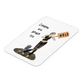 Zombie Pin Up Meisje Protest II Flexibele Magneet (Linkerzijde)