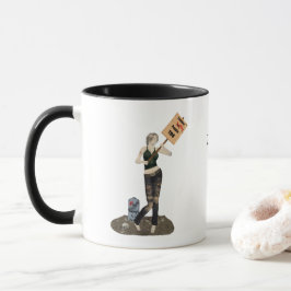 Zombie Pin Up Meisje Protest II Koffie Mok
