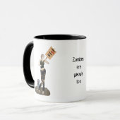 Zombie Pin Up Meisje Protest II Koffie Mok (Voorkant links)