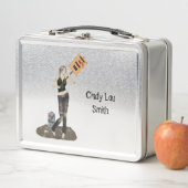 Zombie Pin Up Meisje Protest II Lunch Box (In situ)