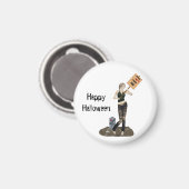 Zombie Pin Up Meisje Protest II Magneet (Voorkant / Achterkant)