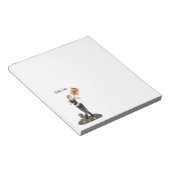 Zombie Pin Up Meisje Protest II Notitieblok (Schuin)