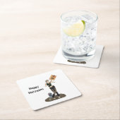 Zombie Pin Up Meisje Protest II Papier Onderzetter (Insitu)