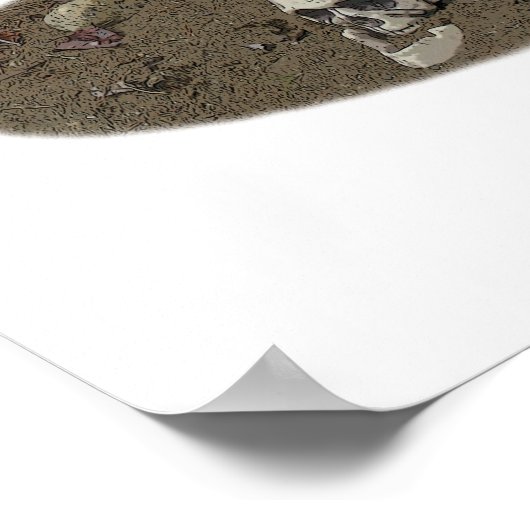 Zombie Pin Up Meisje Protest II Poster (Hoek)