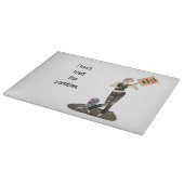 Zombie Pin Up Meisje Protest II Snijplank (Hoek)