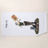 Zombie Pin Up Meisje Protest II Strandlaken (Voorkant)