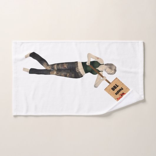 Zombie Pin Up Meisje Protest Ik Handdoek (Handdoek)