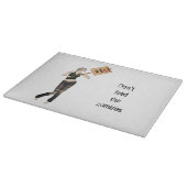 Zombie Pin Up Meisje Protest Ik Snijplank (Hoek)