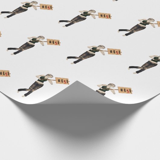 Zombie Pin Up Meisje Protest Ik Wrapping Papier (Hoek)