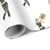 Zombie Pin Up Meisje Protest Ik Wrapping Papier (Rol Hoek)