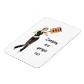 Zombie Pin Up Meisje Protest In Flexibele Magneet (Linkerzijde)