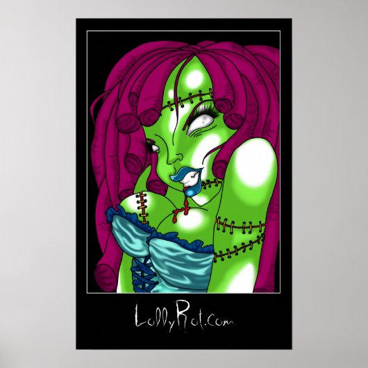 Zombie Pin-up Poster (Voorkant)