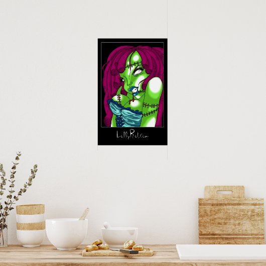 Zombie Pin-up Poster (Keuken)