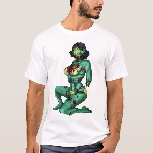 Zombie Pin-Up T-Shirt (Voorkant)