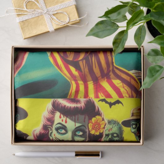 Zombie Pin-up Tissuepapier (Geschenk)