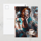 Zombie Pin-Up V Briefkaart (Voorkant / Achterkant)