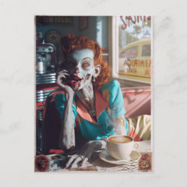 Zombie Pin-Up VI Briefkaart