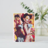 Zombie Pin-Up VII Briefkaart (Staand voorkant)