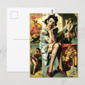 Zombie Pin-Up's II Briefkaart (Voorkant / Achterkant)
