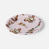 Zombie Pin Ups Papieren Bordje (Gekanteld)