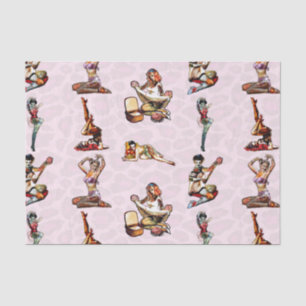 Zombie Pin Ups Tissuepapier